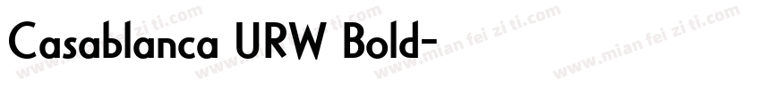 Casablanca URW Bold字体转换